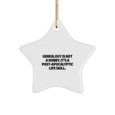 Genealogy Gifts for Family - Funny Star Ornament, Gifts from Women to Genealogy Enthusiasts - Image 1